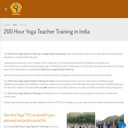 200 hour Yoga Teacher Training in Rishikesh, India, 200 Hour YTTC India
