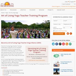Yoga Teacher Training Course