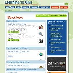 Learning to Give - Teachers