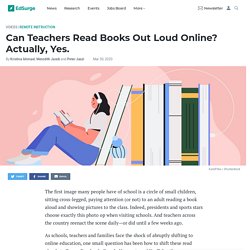 Can Teachers Read Books Out Loud Online? Actually, Yes.