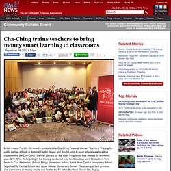 Cha-Ching trains teachers to bring money smart learning to classrooms