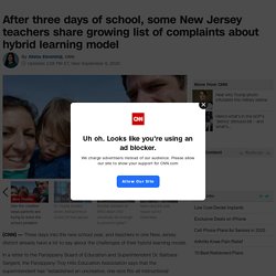 New Jersey teachers share growing list of of complaints about hybrid learning model