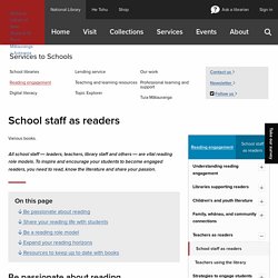 School staff as readers