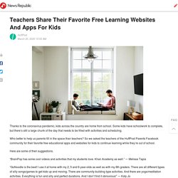 Teachers Share Their Favorite Free Learning Websites And Apps For Kids