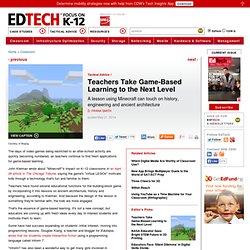 Teachers Take Game-Based Learning to the Next Level