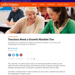 Teachers Need a Growth Mindset Too