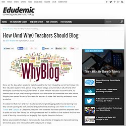 How (And Why) Teachers Should Blog