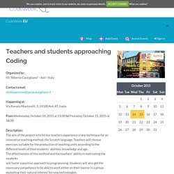 Teachers and students approaching Coding (Italy)