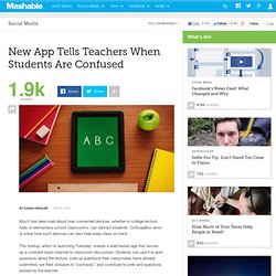 New App Tells Teachers When Students Are Confused