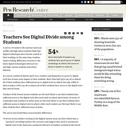 Teachers See Digital Divide among Students