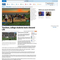 Teachers, college students lead a Second Life