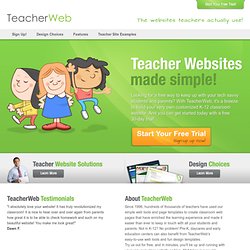 Websites for Teachers, Schools, and Districts