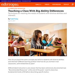 Teaching a Class With Big Ability Differences