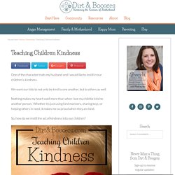 Teaching Children Kindness