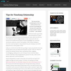 Survival Tips for Teaching Citizenship