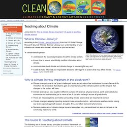 Teaching Climate Literacy