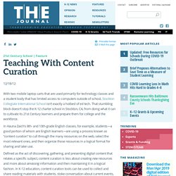 Teaching With Content Curation