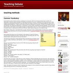 Teaching Debate: teaching methods