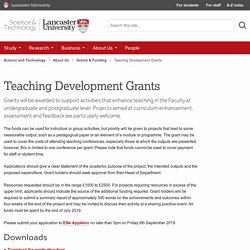 Teaching Development Grants