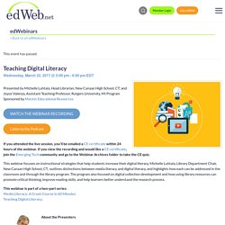 Teaching Digital Literacy