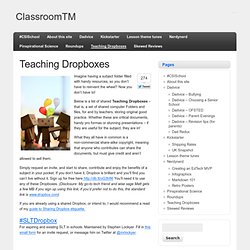 Teaching Dropboxes