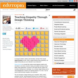 Teaching empathy through Design Thinking