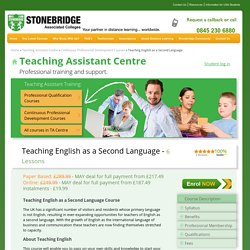 Teaching English as a Second Language - Teaching English as a Second Language Courses
