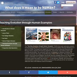 Teaching Evolution through Human Examples