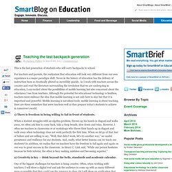 Teaching the last backpack generation SmartBlogs