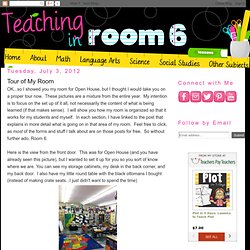 Teaching in Room 6: Tour of My Room
