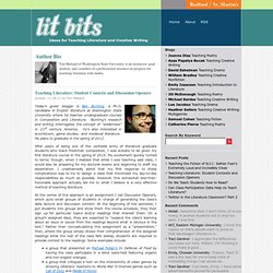 Lit Bits » Blog Archive » Teaching Literature: Student Contexts and Discussion Openers