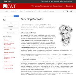 Teaching Portfolio - UCAT