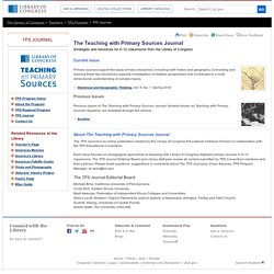 The Teaching with Primary Sources Journal- Teaching with Primary Sources