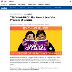 TEACHING GUIDE: The Secret Life of the Province of Jamaica