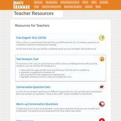ESL Teaching Resources from Road to Grammar