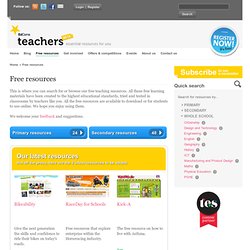 Free teaching resources