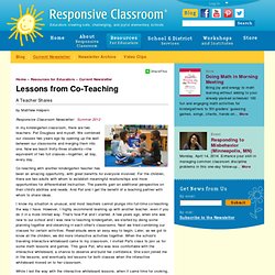 Lessons from Co-Teaching