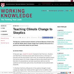 Teaching Climate Change to Skeptics
