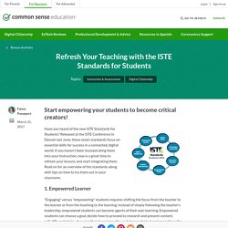 Refresh Your Teaching with the ISTE Standards for Students