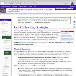 Teaching strategies