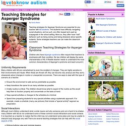 Teaching Strategies for Asperger Syndrome - LoveToKnow Autism