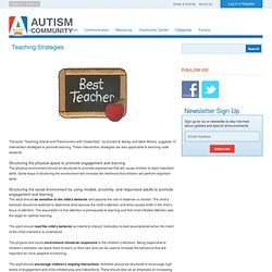 Teaching Strategies: Autism Community