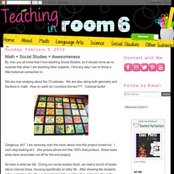 Teaching in Room 6: Math + Social Studies = Awesomeness