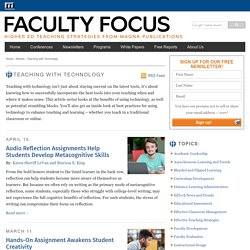 Teaching with Technology Archives - Faculty Focus