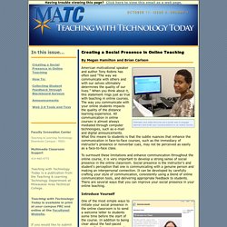 MATC-Teaching with Technology Today: October 2011, Issue 4, Volume 4