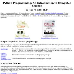 Teaching with Python