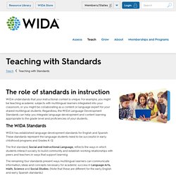 Teaching with Standards