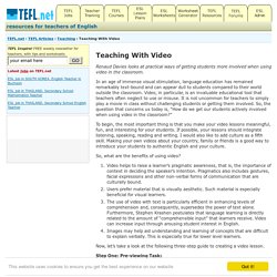 Teaching With Video