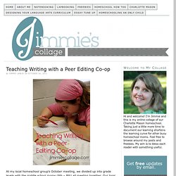 Teaching Writing with a Peer Editing Co-op — Jimmie's Collage