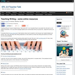 Teaching Writing – some online resources